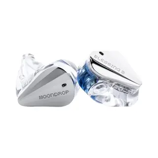 Moondrop Blessing 3 - In-Ear Monitors - Iem - 2DD+4BA Hybride Drivers - Audiofiele Oordoppen - Verwisselbare Kabel - Universele Pasvorm - Zilver