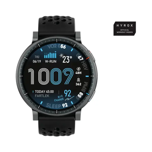 Amazfit W2556GL1N Smartwatch/ Sportuhr 3,81 cm (1.5") Amoled Digital 480 x 480 Pixel Touchscreen Schwarz thumbnail