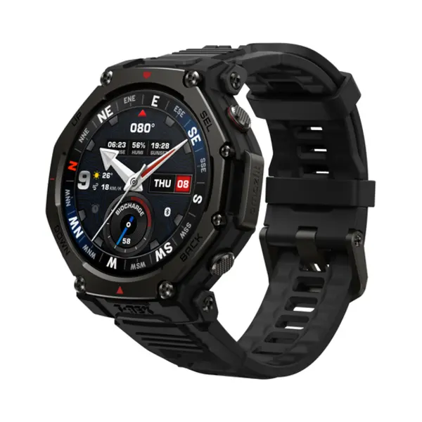 Amazfit T-rex 3 Pro 3,35 cm (1.32") Amoled 44 mm Digital 466 x 466 Pixel Touchscreen Schwarz Wlan Gps thumbnail