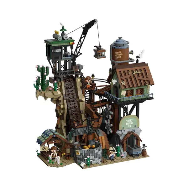Pantasy 85025 Western Goldmine 2.990 Teile Klemmbausteine Konstruktions-Spielset, (2990 St) thumbnail