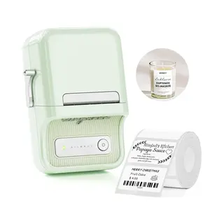 Niimbot B21S Portable Label Printer (mint) (203 dpi), Etikettendrucker, Grün