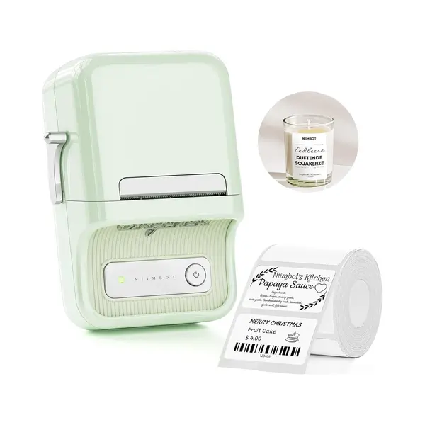 Niimbot B21S Portable Label Printer (mint) (203 dpi), Etikettendrucker, Grün thumbnail