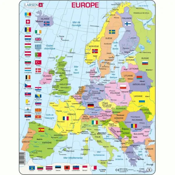 Larsen La-K2-Fr puzzel Framepuzzel 48 stuk(s) Kaarten thumbnail