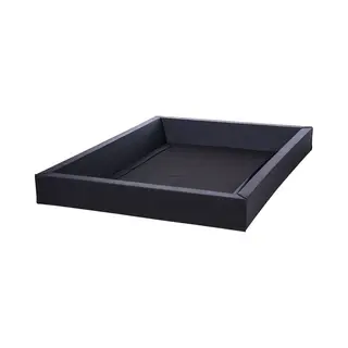 Beliani Simple - Waterbedframe - Zwart - Schuimstof
