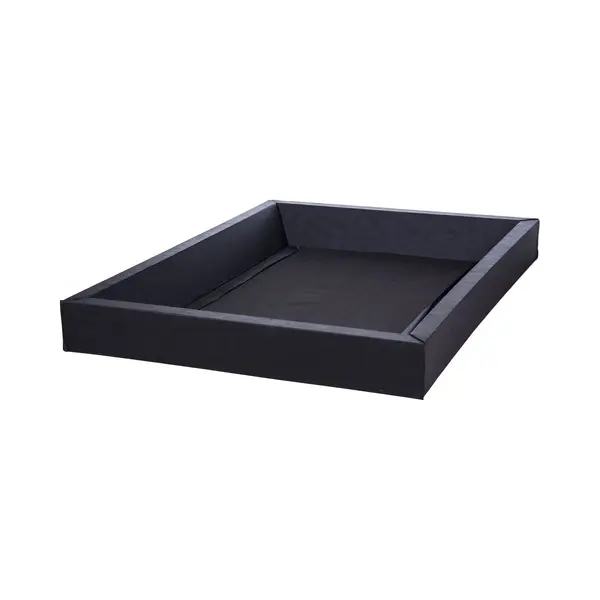 Beliani Simple - Waterbedframe - Zwart - Schuimstof thumbnail