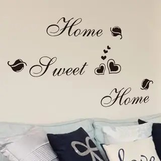 "Muursticker Tekst ""Home Sweet Home"""