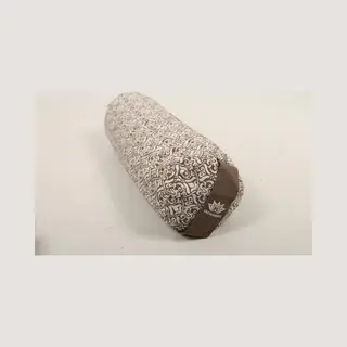 Om Namaste Bolster Design Grijs Yogabolster - Gevuld Met Boekweitkaf