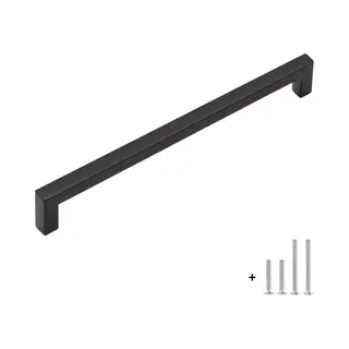 Hoexs Handgrepen Keukenkastjes Zwart 26, 8 Cm – Kastgreep & Handgreep - Metaal