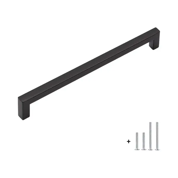 Hoexs Handgrepen Keukenkastjes Zwart 26, 8 Cm – Kastgreep & Handgreep - Metaal thumbnail