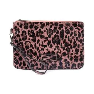 Zebra Trends Clutch - Natural Bag Pink Leo