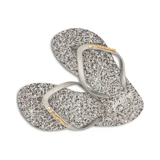BeachyFeet Slippers - Silver Shimmer (maat 35/36)