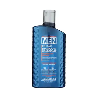 Art Of Giovanni, Men, 2-In-1 Daily Shampoo & Conditioner With Ginseng And Eucalyptus, 16.9 Fl Oz (499 Ml)
