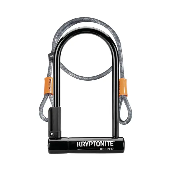 Kryptonite Keeper Standard With Cable 4' Flex U-Lock Black thumbnail