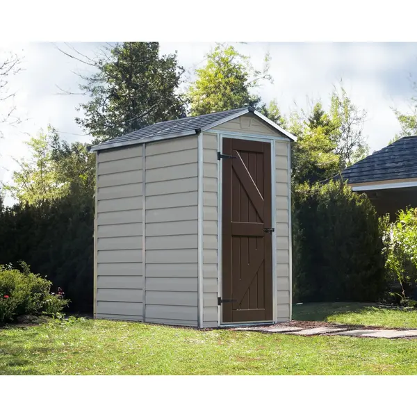4' X 6' Palram Canopia Tan Skylight Plastic Shed (1.21m X 1.77m) thumbnail