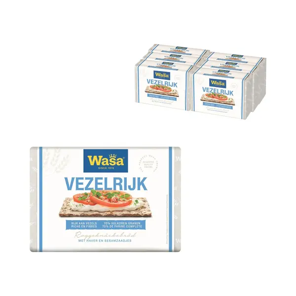 Wasa Vezelrijk Knäckebröd - 6 X 300g thumbnail