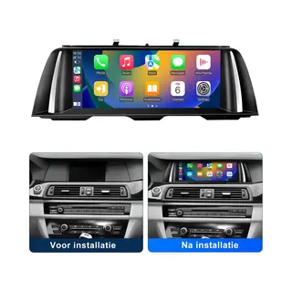 Junsun Draadloos Carplay CarPlay & Android Auto Retrofit Geschikt Voor Bmw 5 Serie F10/F11/F18 (2013-2017) Met Nbt-systeem, Gps-navigatiesysteem,