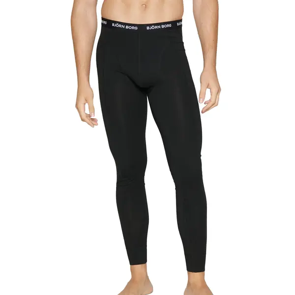 Björn Borg Thermo Onderbroek Lang - Merino Wool Blend Long John - Thermobroek - L - Zwart thumbnail