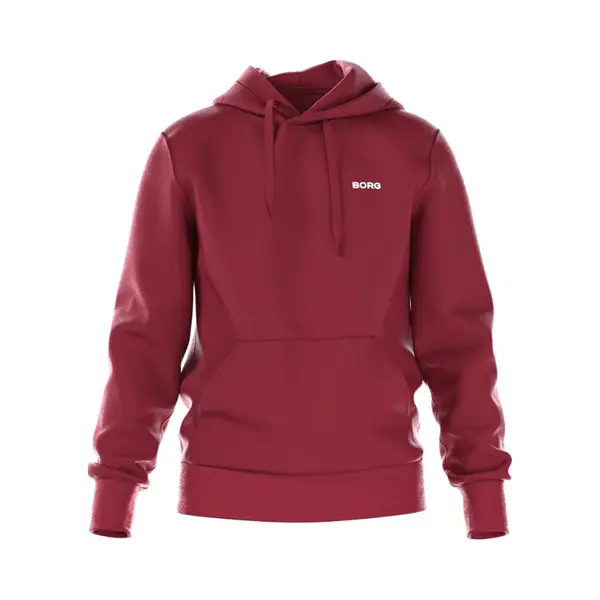 Björn Borg - Heren - Borg Essential 4 Hoodie - Rood - Maat S thumbnail