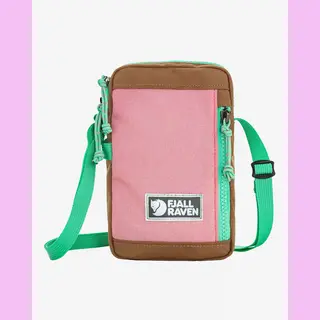 Fjällräven Vardag Pocket Small Umhängetasche 0, 8L Rosa Braun Grün