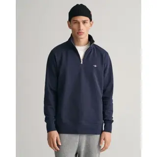 Gant For Man. 2008005 Shield Half-zip Sweatshirt Navy (Xxl), Casual, Cotton, Long Sleeve