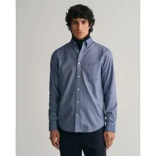 Gant For Man. 3000200 Regular Fit Oxford Shirt Blue (Xxl), Casual, Cotton, Classic, Long Sleeve