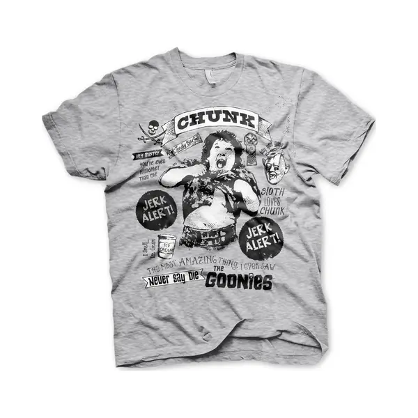 Hybris Goonies - Chunk Jerk Alert T-Shirt - Small - Heather-Grijs thumbnail