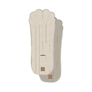 Elodie Details Universal Pram Liner Reversible, Padded And Washable Baby Pushchair Seat Liners, CosyCushion Insert For Stroller - White Bouclé