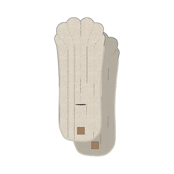 Elodie Details Universal Pram Liner Reversible, Padded And Washable Baby Pushchair Seat Liners, CosyCushion Insert For Stroller - White Bouclé thumbnail