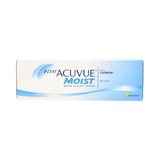 1 Day Acuvue Moist (30 Contact Lenses), Acuvue By Johnson & Johnson, Daily Disposables, Etafilcon A