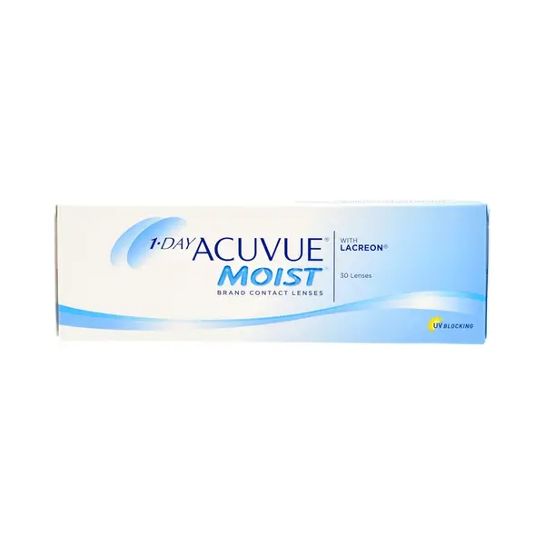 1 Day Acuvue Moist (30 Contact Lenses), Acuvue By Johnson & Johnson, Daily Disposables, Etafilcon A thumbnail