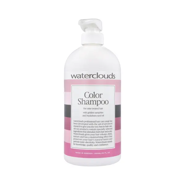 Waterclouds Color Shampoo - 1000 Ml Met Pomp- Normale Shampoo - Voor Gekleurd Haar - thumbnail
