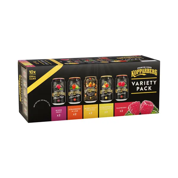 Kopparberg Variety 10 Pack - 3.6% 10 X 330 Ml thumbnail