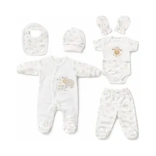 Blue Eyes Pasgeboren Cadeauset - 100% Natuurlijk Katoen - Undergraduate-uitrusting - Unisex Uitrusting - 0-4 Maanden Baby Cadeauset, Lamsvlees