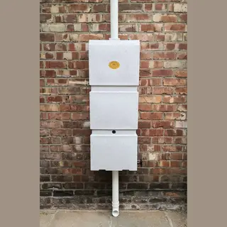 Prestige Water Wand Regenton Granietwit 100L Incl. Kraantje - Prestige Amsterdam