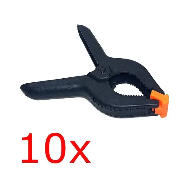 10x Kunststof 15 Cm Marktklem Lijmklem Zeilklem Klem Clam Spanwijdte 6, 5 Cm thumbnail