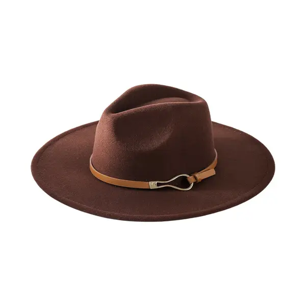 Emilie Collection - Hoed - Fedora - Bruin - Riem thumbnail
