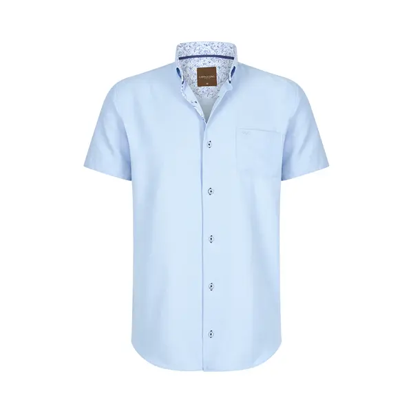 Cappuccino Italia Blusen Korte Mouw Sky Blauw thumbnail