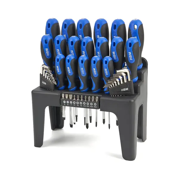 Hbm machines Hbm Profi 44 Delige Soft Grip Schroevendraaierset Inbussleutelset En Bitset thumbnail