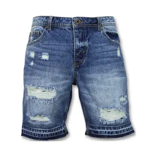 Enos Korte Spijkerbroek Mannen - Shorts Heren Sale - J965 - Blauw