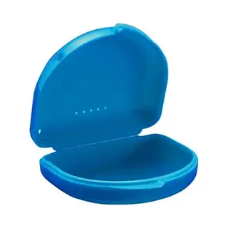 Fiable Gebitsbakje - Beugelbakje Voor Protheses, Beugels, Bitjes - Blauw - Small