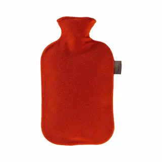 Fashy Warm Water Kruik - Met Fleece Hoes Rood-