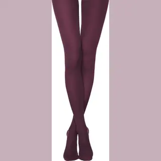 Axelles Dikke Winterpanty’s 3D-effect (150-den), Wijnrood, Maat Smal.