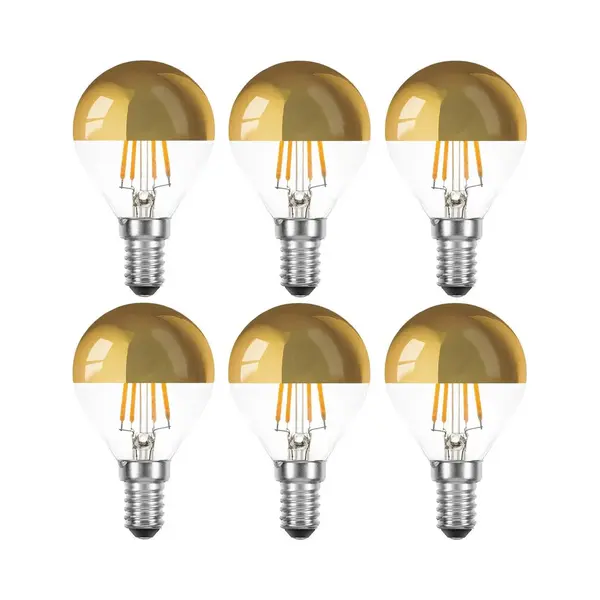 6 Stuks | Ledmaxx Led Kopspiegellamp Goud 4W 360lm 2200K Niet-Dimbaar | E14 | Zeer Warm Wit | 4 Watt | 20.000 Branduren thumbnail