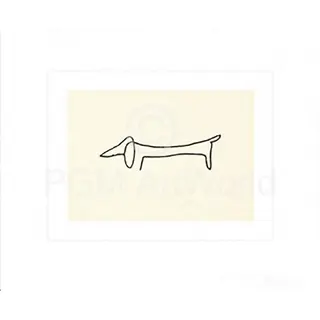 Pgm Kunstdruk Pablo Picasso - Le Chien 60x50cm