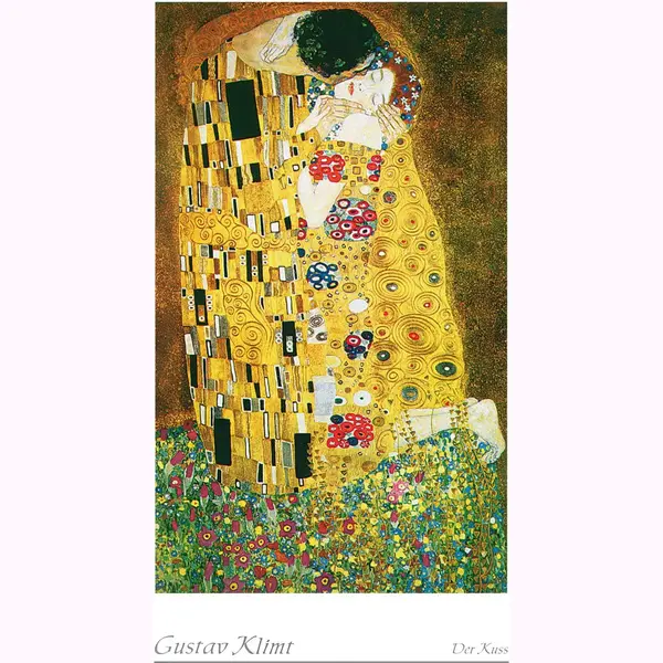 Pgm Kunstdruk Gustav Klimt - Der Kuss 50x70cm thumbnail