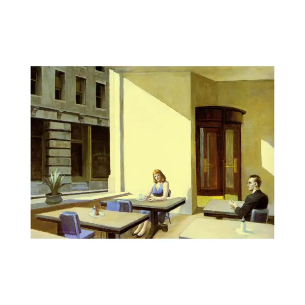 Pgm Kunstdruk Edward Hopper Sunlight In A Cafeteria 40x30cm thumbnail