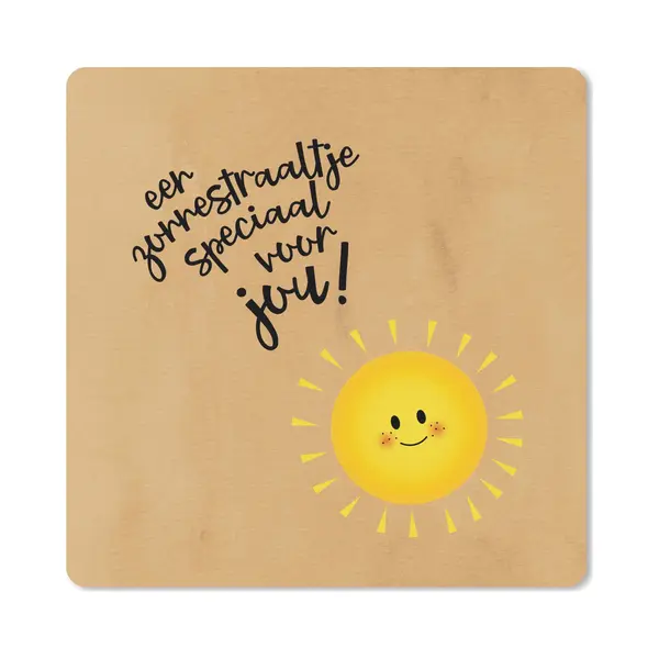 Muismat 30x30 Cm - Mousepad Beterschap - Spreuken - Geel - Zon - Muismatten thumbnail