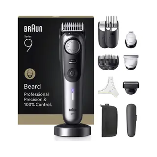 Braun BeardTrimmer 9 BT9560 Akku 52 2 cm Nass & Trocken Schwarz, Grau
