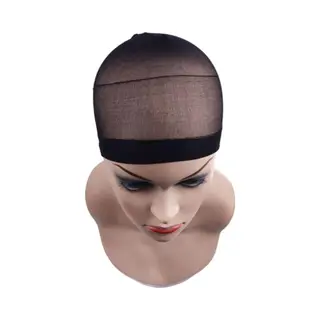 Dream Grolla - Pruikennetten 2 Stuks Wig Cap - Zwarte Strenchy Caps