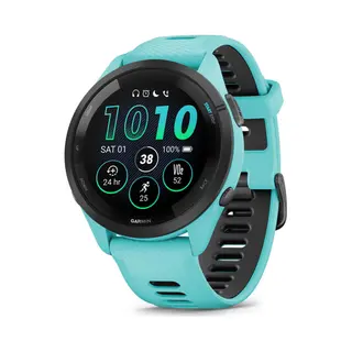 Garmin Forerunner 265 3,3 cm (1.3") Amoled 46 mm Digitaal 416 x 416 Pixels Touchscreen Zwart, Blauw Wifi Gps